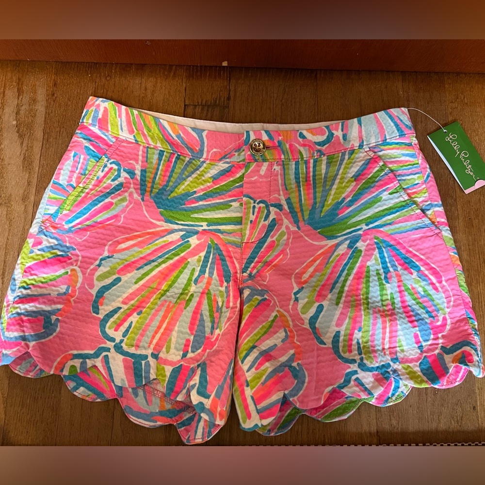 Lilly Pulitzer Buttercup Shorts NWT 6 Shellabate Print